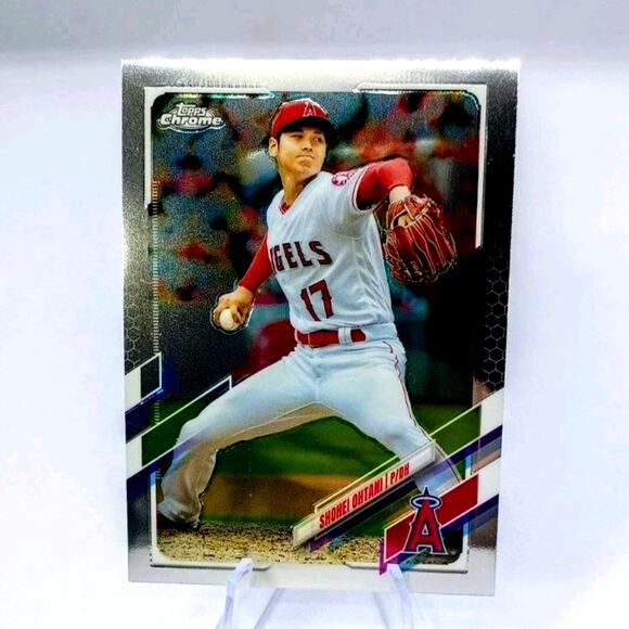 2021 Topps Chrome - Shohei Ohtani Los Angeles Angels #159 - Picture 3 of 11